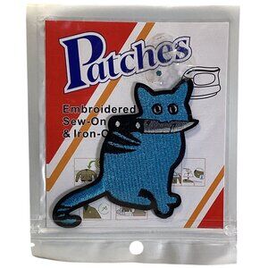 1 pc Killer Kat Embroidered Fabric Patch 3' X 3.25" Iron On or Sewn On New